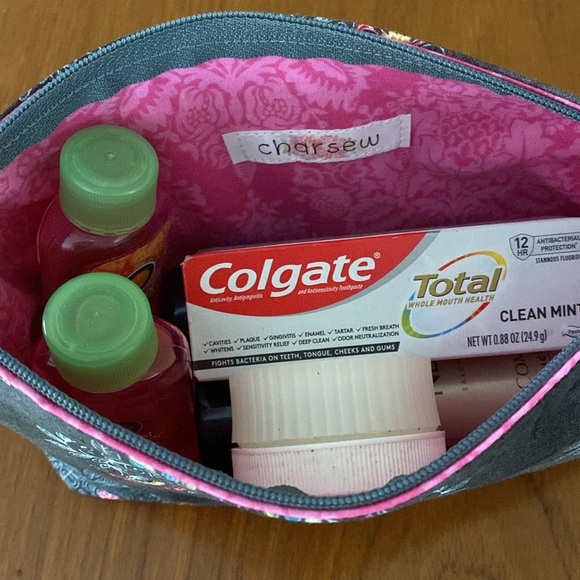 NWOT Handmade Cosmetic Bag - Picture 5 of 11